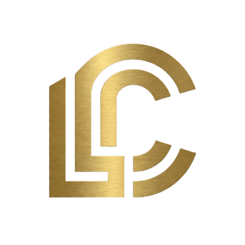 Logotipo dorado de LC Select Properties